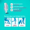 REXX 3 Pairs Women's Knee-high Therapeutic Graduated Anti-Fatigue 8-15mmHg Combed