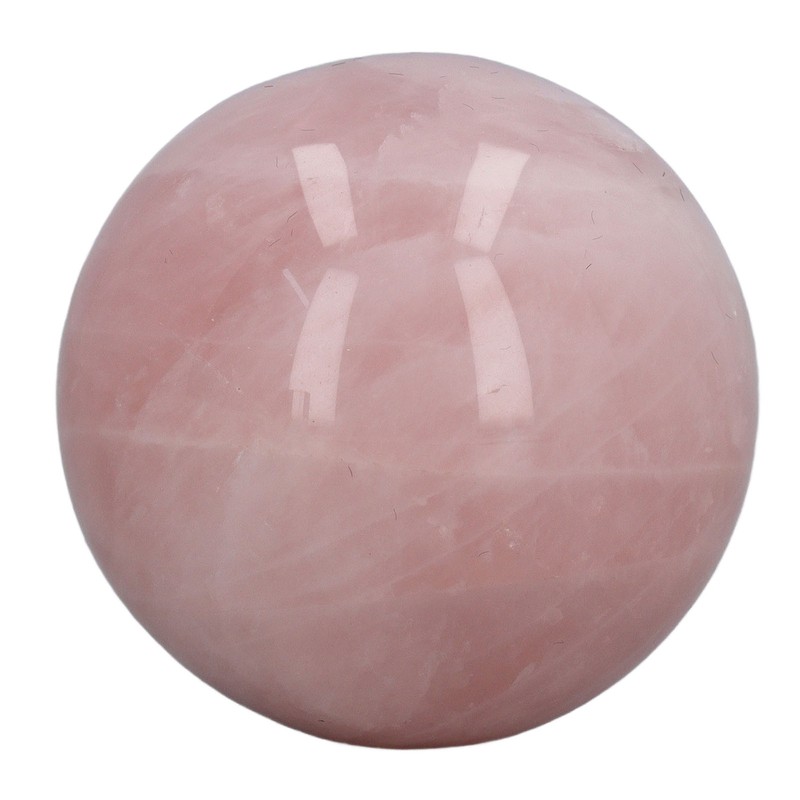 Pink Crystal Ball 2 Inch Natural Rose Quartz Sphere Ball