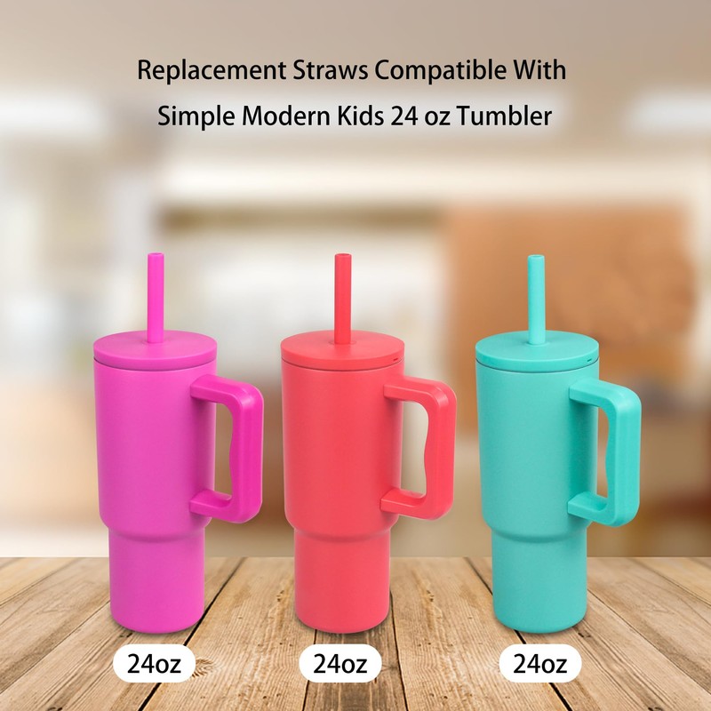 KLOWOAH Replacement Straws for Simple Modern 24 oz Tumbler with