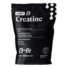 B-Fit Just Creatine - Creatina Monohidratada Pura en Polvo - 600 gr 4 Meses de Suministro - Creatina Sin Sabor - Sport Nutrition