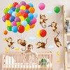DECOWALL SG-2202 Balloons Monkey Wall Stickers Cartoon Monkeys Decals for