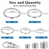 Sunxeke 60 Pcs Metal Key Chain Rings Kit, O Ring