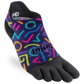Injinji Unisex Spectrum Run Lightweight No-show Socks