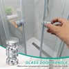 PATIKIL Glass Shower Door Handle, Aluminum Alloy Back-to-Back Shower Door