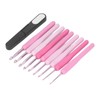 9Pcs Crochet Hooks Anti Slip Ergonomic Design Lightweight Portable Crochet