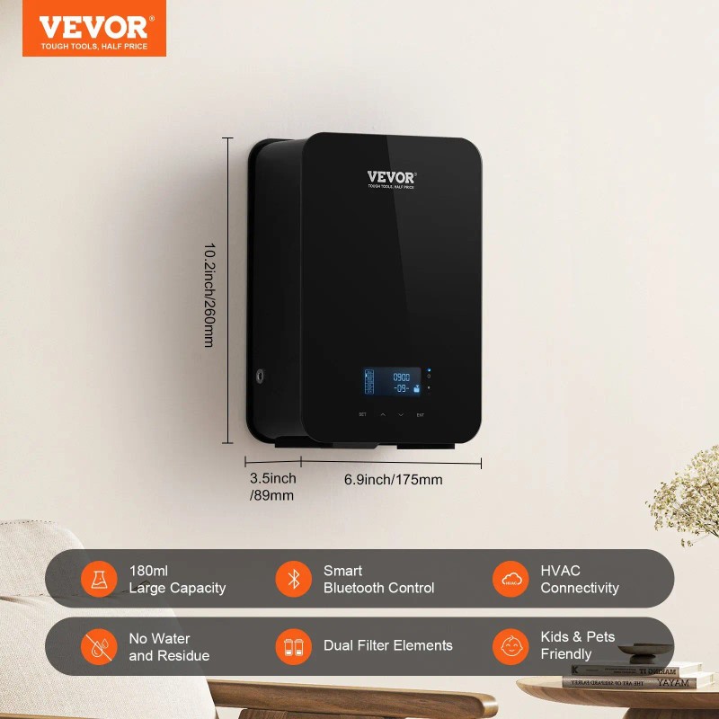 Upgrade HVAC Smart Scent Air Machine 180ML Waterless Essential Oil
