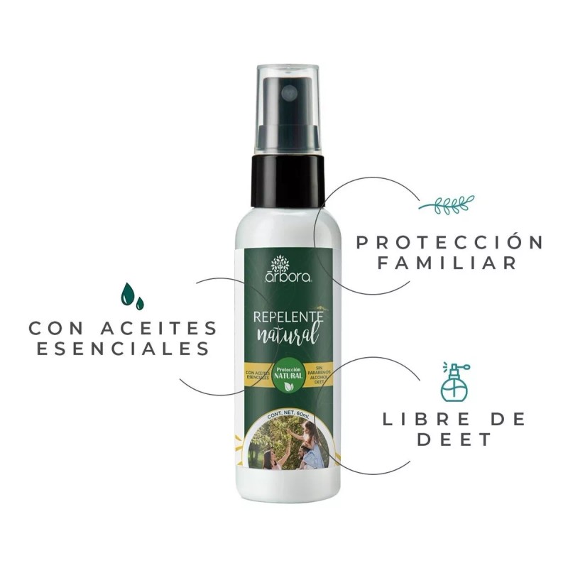Arbora 3 Repelente Natural Con Aceites Esenciales Para Moscos