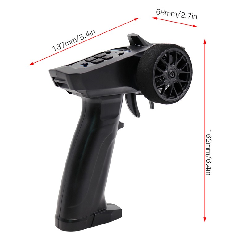 TURBO RACING 2.4GHZ 4 Channels Radio Remote Controller Transmitter 91803GVT