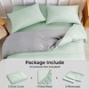 Tokokimo 4-Piece King Size Duvet Cover Sets Sage Green King