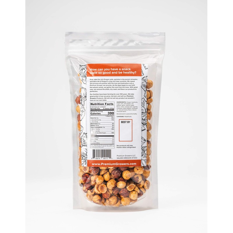 Oregon Natural Hazelnuts, Farm Fresh and Direct Sweet Savory Premium