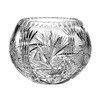 Barski European Hand Cut - Crystal Rose Bowl - Pinwheel Design 6" D, 4.75" Height - Made in Europe