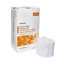 McKesson Tubular Elastic Retainer Net, Non-Sterile, Retainer Bandage, Size 8, 34 in x 25 yds, 1 Count, 1 Pack