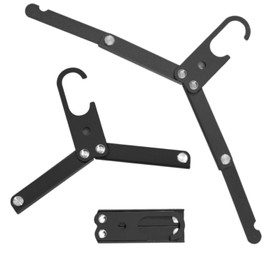 ozgram Folding Hanger, Black, 3-Pack, Portable Hanger, Closing Rack, For Business Trips, Travel, Camping, Folding, Hangers, Laundry Supplies, Travel, Portable, Portable, Portable, Portable, Portable