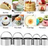 5-Piece Baking Set with Pastry Blender, Biscuit Cutters, Dough Scraper,