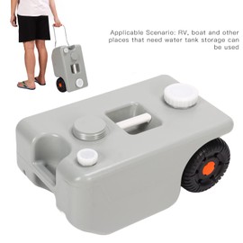 25 L/6.6 Gallon Portable RV Waste Holding Tank with Hose,RV Water Tank for RV, Boat