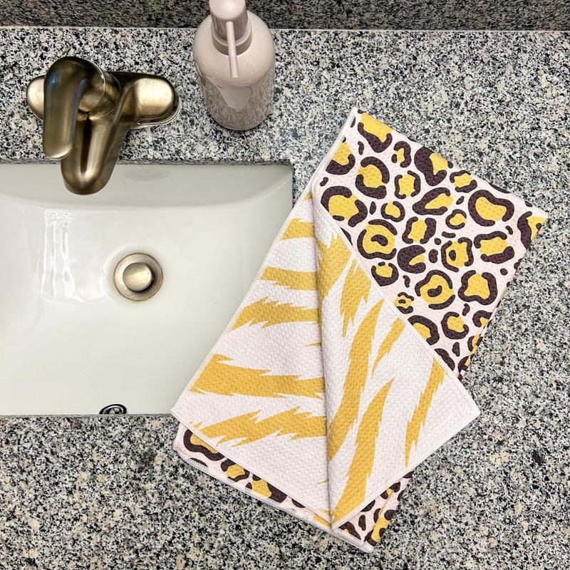 BUZZEE - Kitchen Tea Towel - Quick Dry Microfiber Cloth