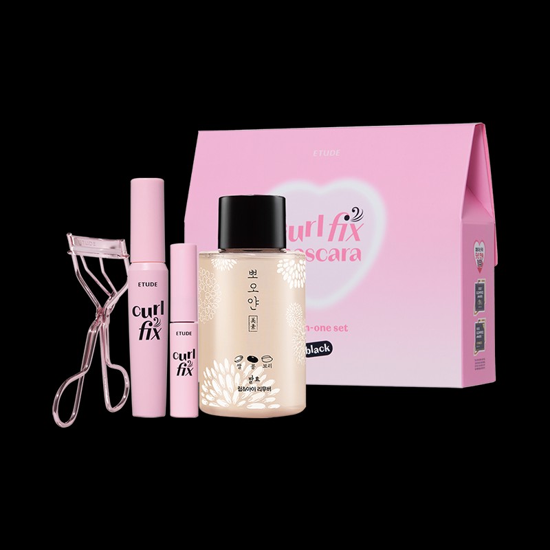 Etude [에뛰드]컬픽스 마스카라 올인원 3종 세트 (뷰러증정) [Etude] Curl Fix