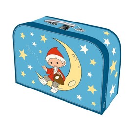 Trötsch Children's Suitcase "Sandman" Moon Large Cardboard Suitcase, Cardboard Suitcase, Gift Packaging, Voucher Packaging, Play Case, Metal Handle and ... Children: 29 x 20 cm (Our Sandman)