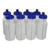 Pinnacle Mercantile Sports Squeeze Plastic Water Bottles Push/Pull Cap 20