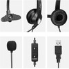 Headset USB Single Ear with Noise Cancelling Microphone and Audio