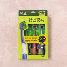 Bamboo salt 8-heat wide range intensive care between teeth, 3 packs / 죽염 8열광폭 치아사이 집중케어 3입