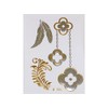 Gold Silver | (RSVP) Jewelry Flash Tattoo Stickers 205, 8x10