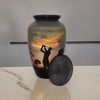 Akanksha Arts Cremation Urn, Burial Urns. Lovely Golfer Golf Design.