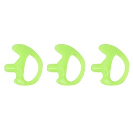 Pdflie Walkie Talkie Surveillance Headset Ear Molds Replacement Two Way Radio Silicone Earmold Left and Right for Law Enforcement Police Radios Acoustic Coil Tube Earpiece (Green 3Pair Medium Size)