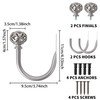 Meplait 2 Pack Curtain Holdbacks, Coin Lantern Curtain Holdbacks Curtain