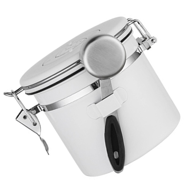 Coffee Canister 1.2L Stainless Steel Versatile Airtight Food Storage Container