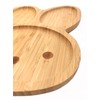 JB HOME COLLECTION 4919, Bamboo Food Plate for Snacks Appetizer