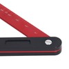 Woodworking Triangle Ruler Inch Scale Square Angle Ruler Aluminum Alloy