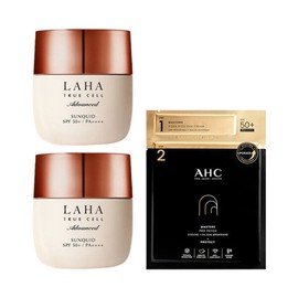 Izanox Sunquid Sunscreen 50ml x2 + AHC 2-Step Sun Patch 1 Sheet / 이자녹스 선퀴드 선크림 50ml x2 + AHC 선패치 2스텝 1매