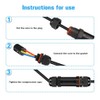 Cable connector, waterproof IP68, connection sleeve, underground cable, 3-pole connection