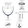 EVER FAITH Mujer Set de Joyería Cristal Austriaco Bola de