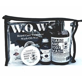 Hydrating Beard Care WOW Kit Highlander - Includes Beard Balm, Beard Oil and Beard and Body Wash