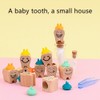 Wooden Baby Teeth Keepsake Box Teeth Saver Box Kids Deciduous