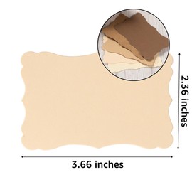 Toperd 120 Pieces Small Mini Business Cards Vintage Assorted Colors Blank Note Gift for Business Cards, Gift (5 Brown)