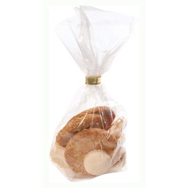 folia 283 - Zellglasbeutel ohne Druck, ca. 18 x 30 cm, 10 Stück - zum individuellen Verpacken von Keksen, Süßigkeiten und vielem mehr