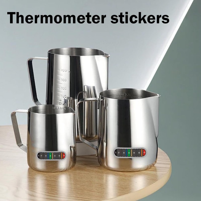 2 Pcs Color Changing Temperature Sticker Milk Jug Thermometer Sticker