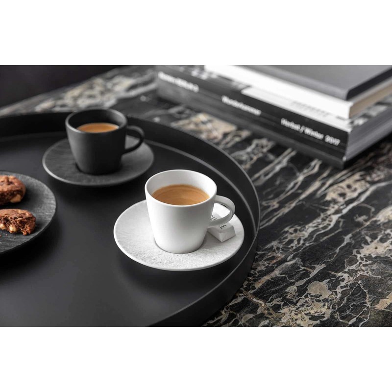 Villeroy & Boch Manufacture Rock 1042391290 Coffee Cup with Saucer