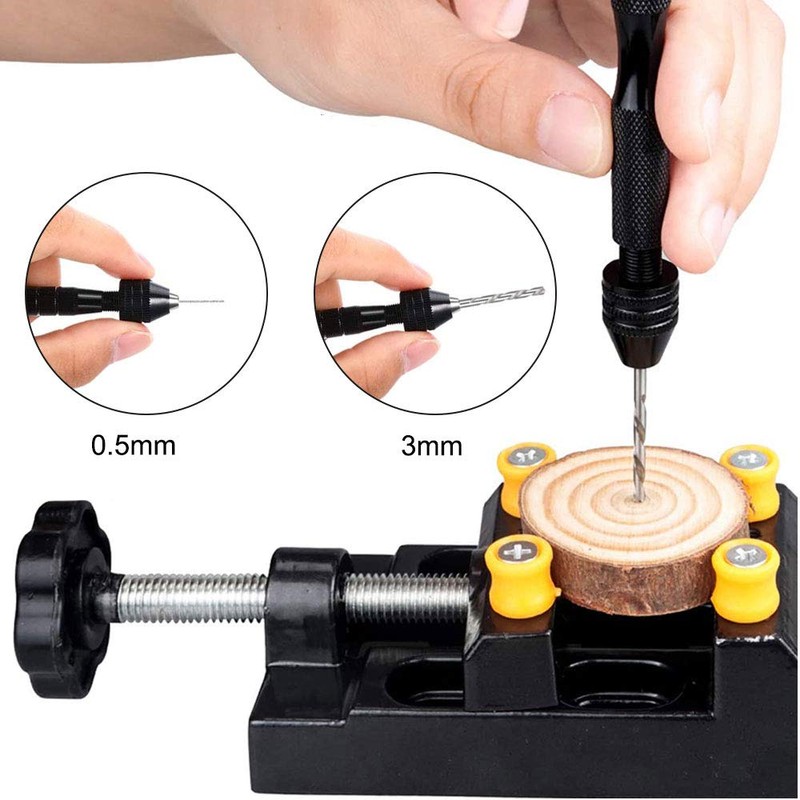 Tungsten Carbide Micro Drill Bits Set,Pin Vise Hand Micro Drill