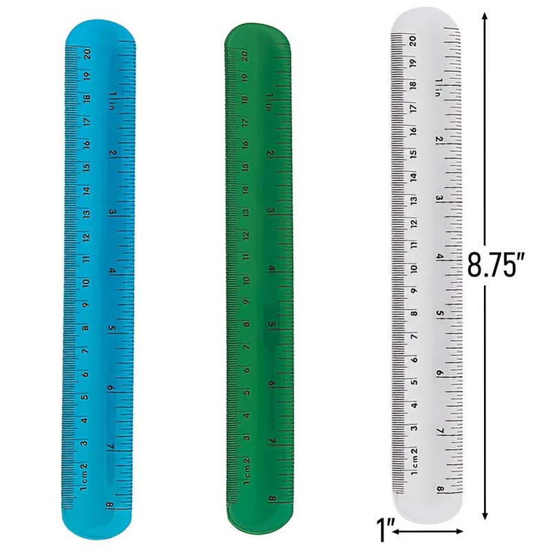 Fun Express - Ruler Slap Bracelets - Jewelry - Slap