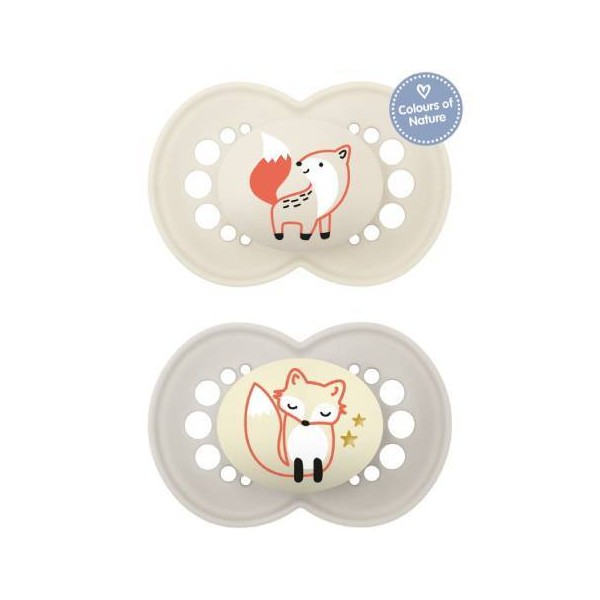 MAM Day & Night Forest Silicone Soother Unisex 16+ Months,
