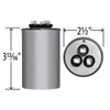 40/12.5 x 440 - Trane/Service First Round Dual Capacitor #