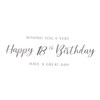 Modern Milestone Age Birthday Card 18th Grandson - 9 x