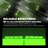 ELECHOI Green 2 in 1 Emergency Dash Strobe Light Bar,