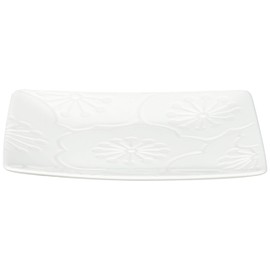 Hasamiyaki 19222 Hafuri Small Plate, Plum, White