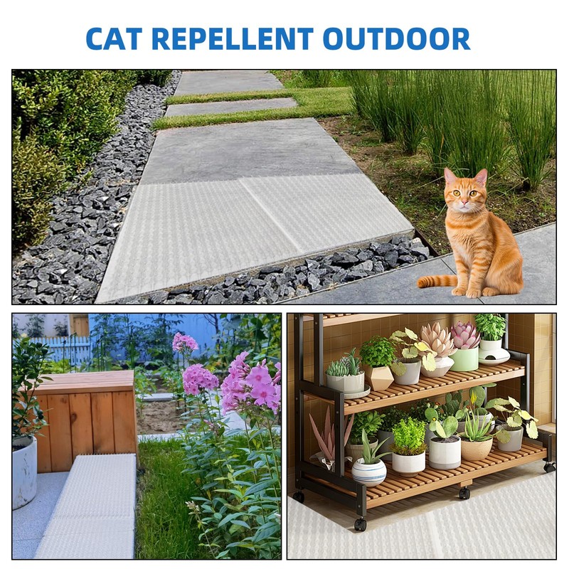 12 Pack Scat Mat for Cats with Spikes, Cat Repellent