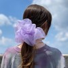 White Tulle Hair Scrunchies Soft Hair Ties Fashion Hair Bands